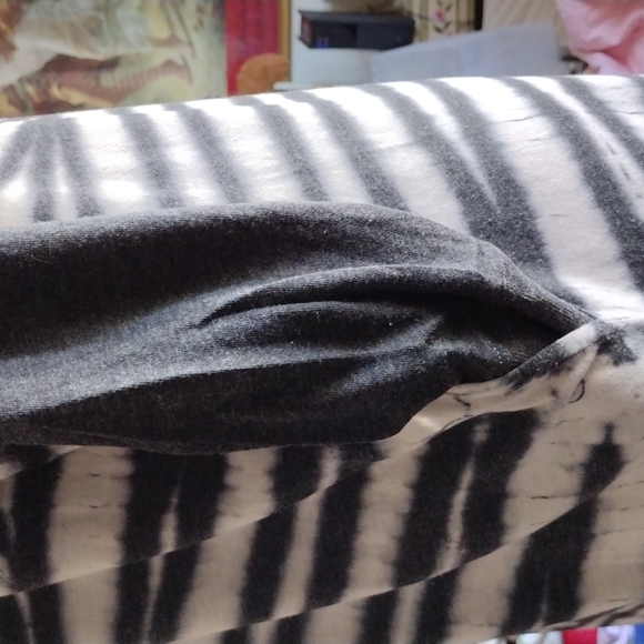 Raquel Allegra , long sleeves  tie dye, jersey dress in rainbow blk and white. - Picture 3 of 14